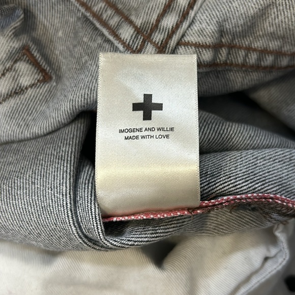 Imogene and Willie Harper Jean Harden Grey Wash Jeans Vidalia Mills Sz 34 - Picture 13 of 16